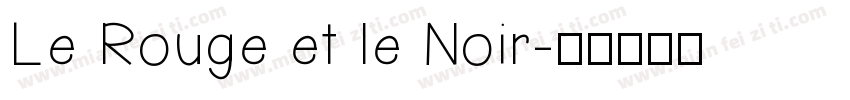 Le Rouge et le Noir字体转换
